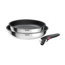 Rozsdamentes acél serpenyő készlet tapadásmentes felülettel, levehető nyéllel  2 db-os ø 26 cm INGENIO Cook Eat L8813S75 – Tefal