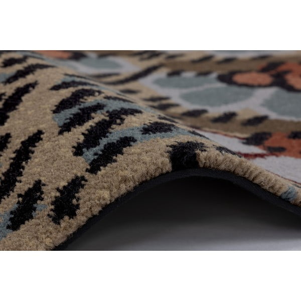 Barna gyapjú szőnyeg 200x300 cm Paisley – Agnella-image-2