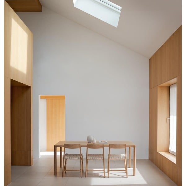 Tölgyfa étkezőasztal 90x200 cm Derven – Gazzda-image-2