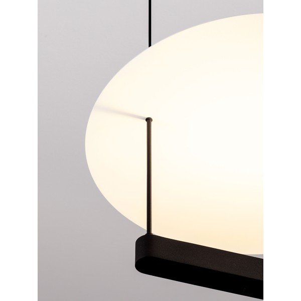 Fehér-matt fekete alumínium LED dimmelhető függőlámpa ø 40 cm Diona – Nova Luce-image-2