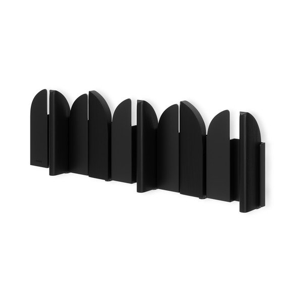 Matt fekete acél fali fogas 43 cm Saloon – Umbra