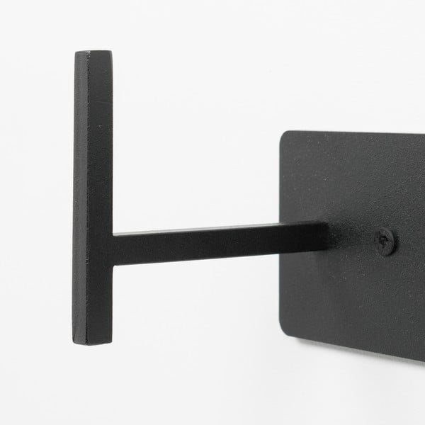 Fekete fém fali fogas 64 cm Chapman – Spinder Design-image-4