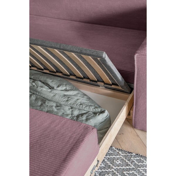 Rózsaszín kinyitható kanapé 168 cm Lucky Lucy – Miuform-image-4