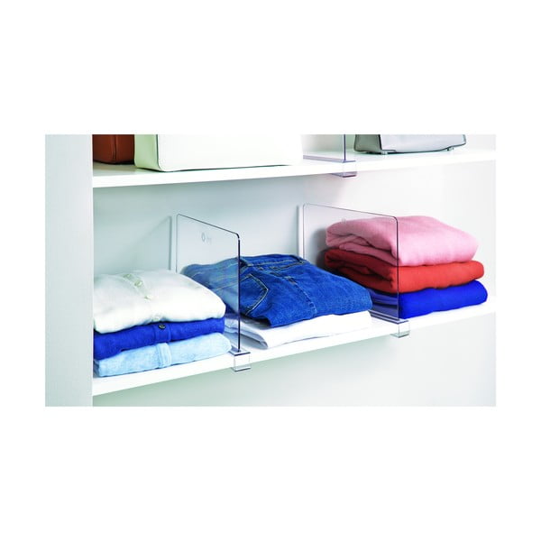 Átlátszó polcelválasztó, 30,9 cm - iDesign The Home Edit-image-1