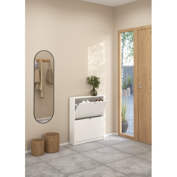 Fehér billenő ajtós cipőtartó Shoes – Tvilum-image-4