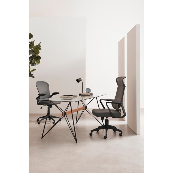 Fekete kárpitozott irodai szék Hoboken – Yes Everyday-image-1