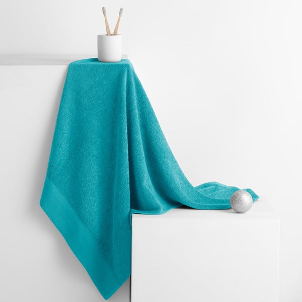 Türkiz frottír pamut törölköző 50x100 cm Amari – Restilo-image-1