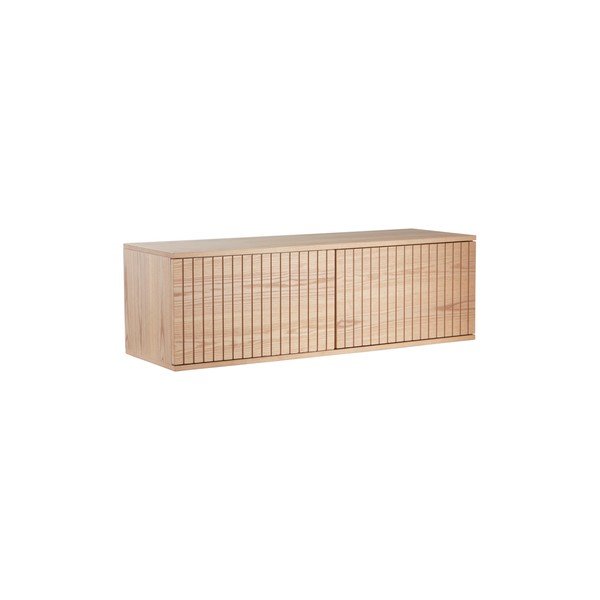 Natúr színű TV-állvány kőrisfa dekorral 120x38x40 cm Sandviken – Jotex