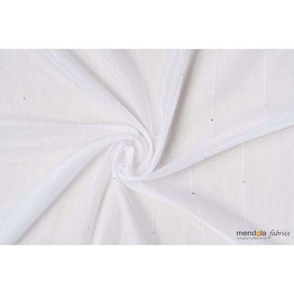 Fehér átlátszó függöny 140x260 cm Michelle – Mendola Fabrics