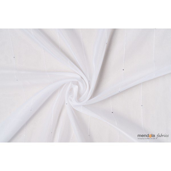 Fehér átlátszó függöny 140x260 cm Michelle – Mendola Fabrics