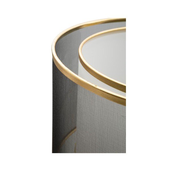 Fekete-aranyszínű állólámpa textil búrával (magasság 153 cm) Levels – Mauro Ferretti-image-1