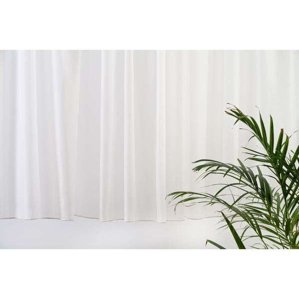 Krémszínű átlátszó függöny 280x160 cm Barbara – Mendola Fabrics-image-3