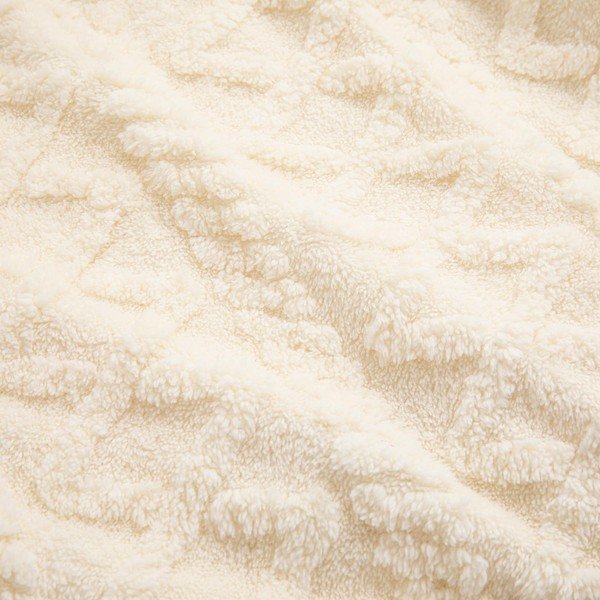 Krémszínű sherpa takaró 220x240 cm Edgar – douceur d'intérieur-image-2