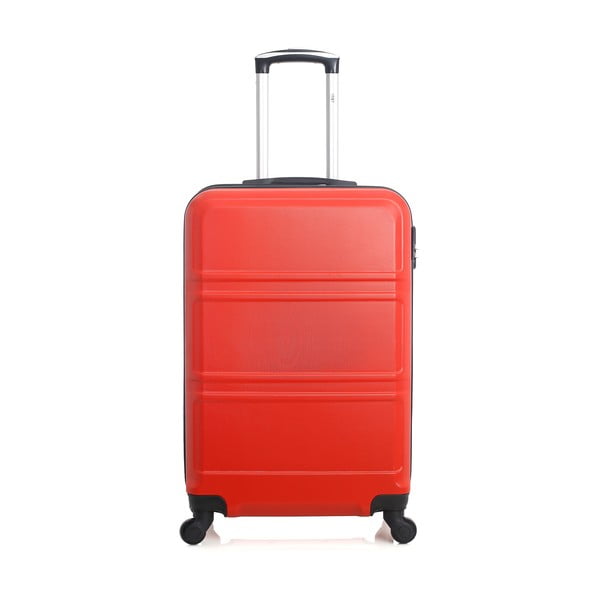 Utah piros gurulós bőrönd, 37 l - Hero