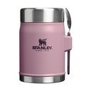 Lila rozsdamentes acél ételtartó termosz 400 ml Legendary Food Jar + Spork Purple Smoke – Stanley