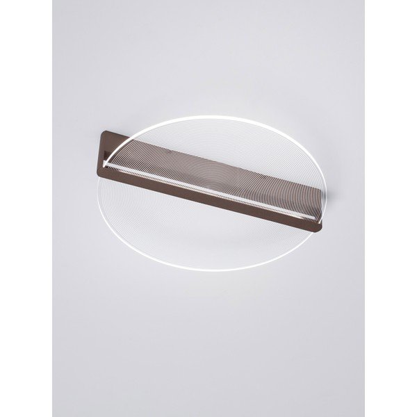Barna alumínium LED dimmelhető mennyezeti lámpa akrilüveg búrával Noah – Nova Luce-image-3