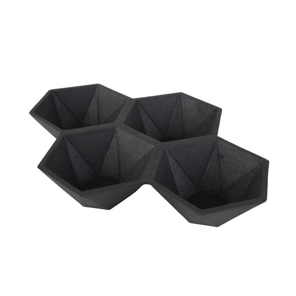 Hexagon fekete tároló - Zuiver