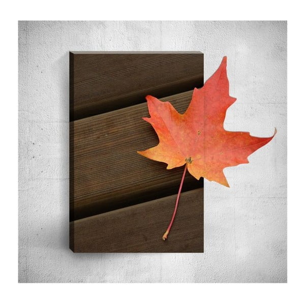 Autumn Leaf 3D fali kép, 40 x 60 cm - Mosticx