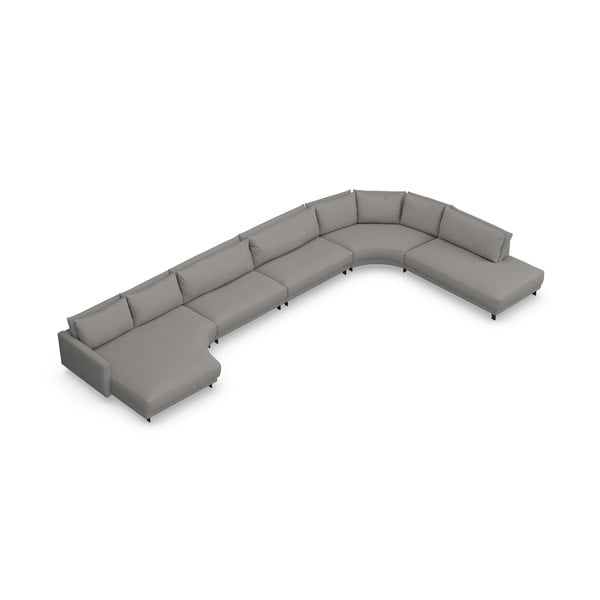 Világosszürke sarokkanapé (U alakú) Samba – Furninova -image-3