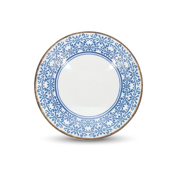 Fehér-kék porcelán leveses tálka 1 l Azul – BonBistro-image-3