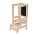 Natúr színű borovi fenyő tanulótorony Montessori – Meowbaby