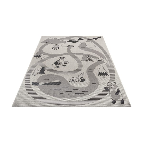 Animals krémszínű szőnyeg gyerekeknek, 160x230 cm - Ragami-image-2