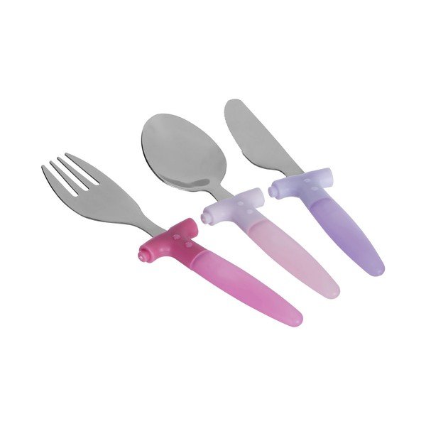 Rainbow 3 db-os rozsdamentes acél gyerek evőeszköz készlet - Premier Housewares-image-2