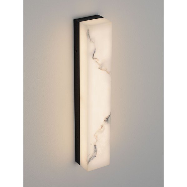 Fehér-matt fekete LED fali lámpa kő dekorral Shado – Nova Luce-image-4