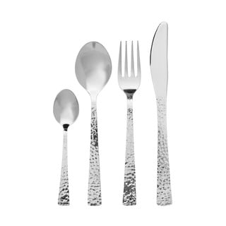 Ezüstszínű rozsdamentes acél evőeszköz készlet 16 db-os Martello – Premier Housewares