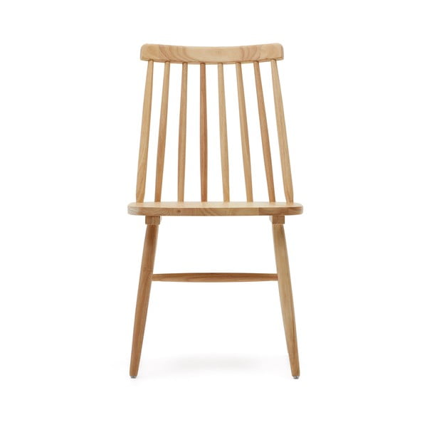 Natúr színű kaucsukfa étkezőszék szett 2 db-os – Kave Home-image-2