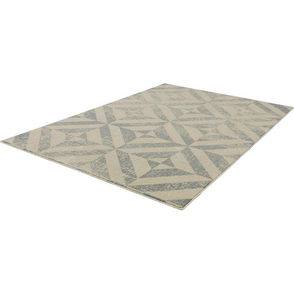 Bézs gyapjú szőnyeg 200x300 cm Tile – Agnella-image-4