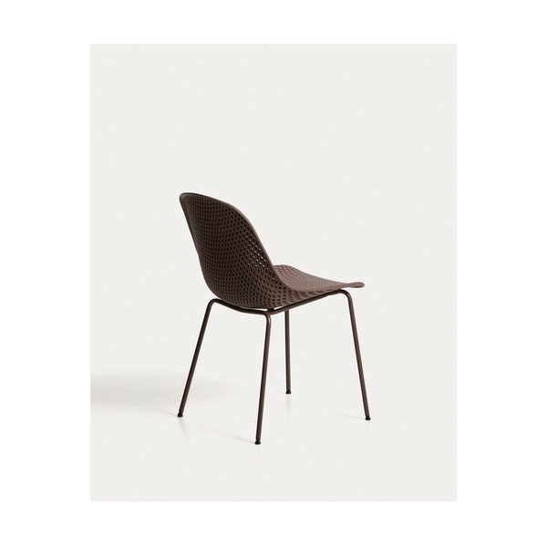 Barna fém kerti szék Quinby – Kave Home-image-3