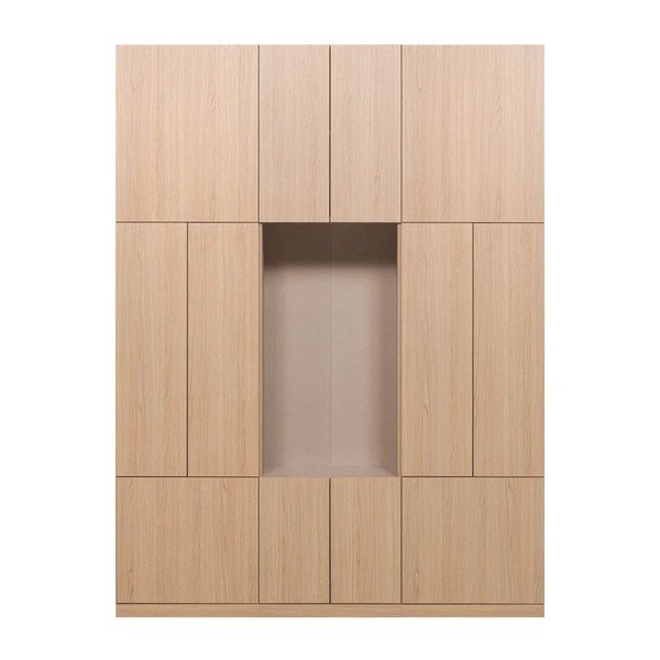 Natúr színű moduláris szekrény 162x215 cm Build – WOOOD
