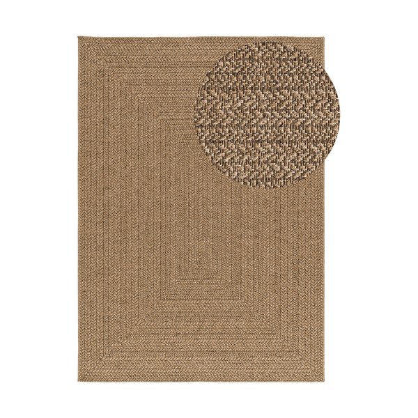 Natúr színű kültéri-beltéri szőnyeg 160x230 cm Acra – Universal