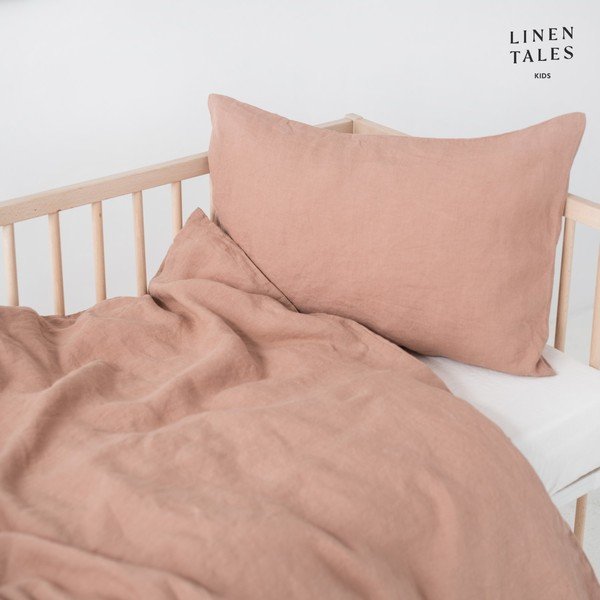 Len gyerek ágyneműhuzat babaágyhoz 100x140 cm – Linen Tales-image-4