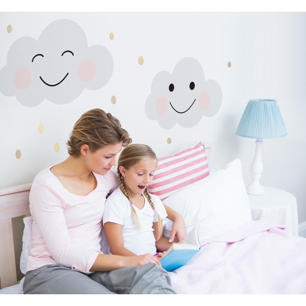 Clouds Smile 3 darabos falmatrica szett - Dekornik-image-1