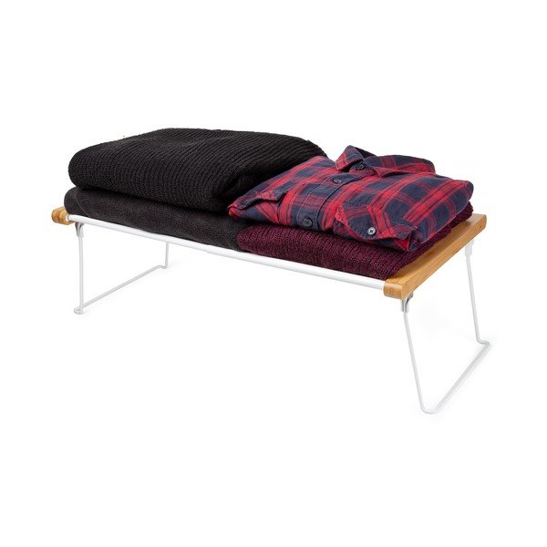 Extandable Shelf Rack fehér állítható polc ruhásszekrénybe - Compactor-image-4