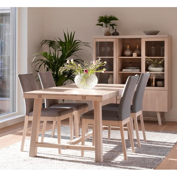 Brooklyn matt lakkozott tölgyfa étkezőasztal, 170 x 95 cm - Rowico-image-1