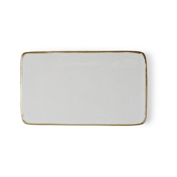 Mensa krémfehér agyagkerámia szervírozó tálca, 22 x 12,8 cm - Bitz-image-1