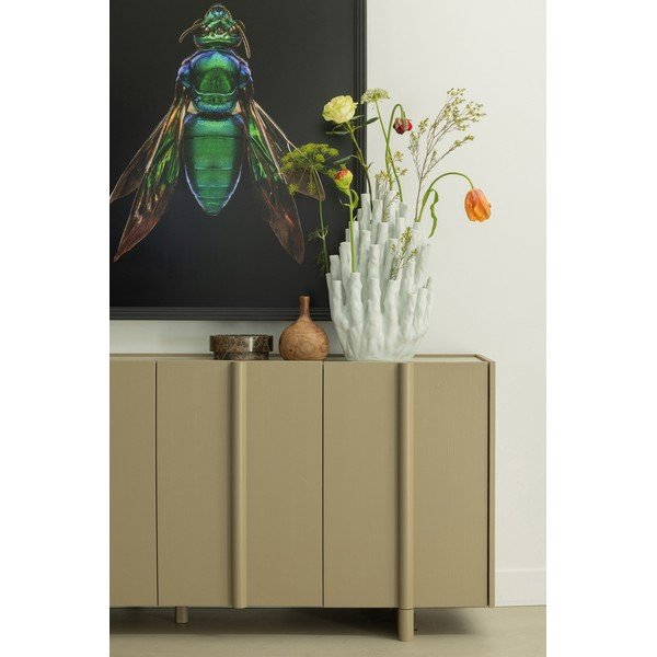 Bézs alacsony borovi fenyő komód 200x85 cm Basu – WOOOD-image-4