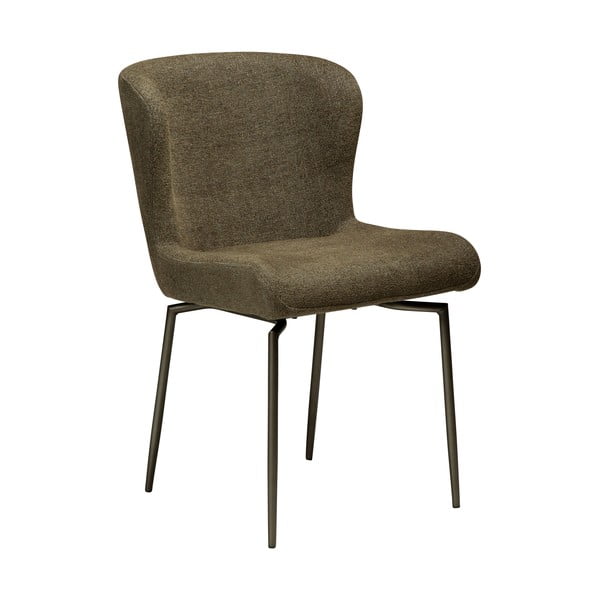Khaki kárpitozott étkezőszék Glam – DAN-FORM Denmark