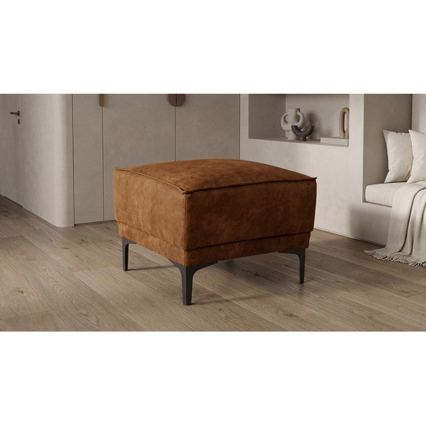 Konyakbarna bőrutánzat puff Copenhagen – Scandic-image-4