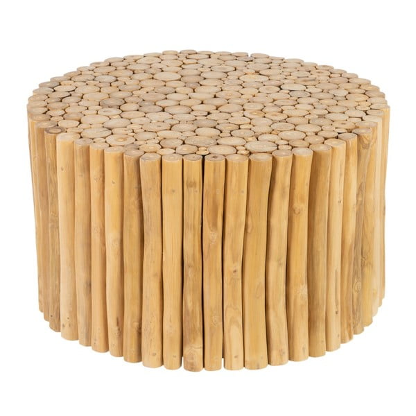Teakfa kerek tárolóasztal ø 70 cm Akar – Ixia