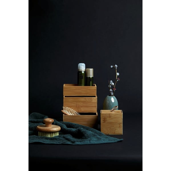 Natúr színű bambusz fürdőszobai rendszerező szett 3 db-os Terra – Wenko-image-2