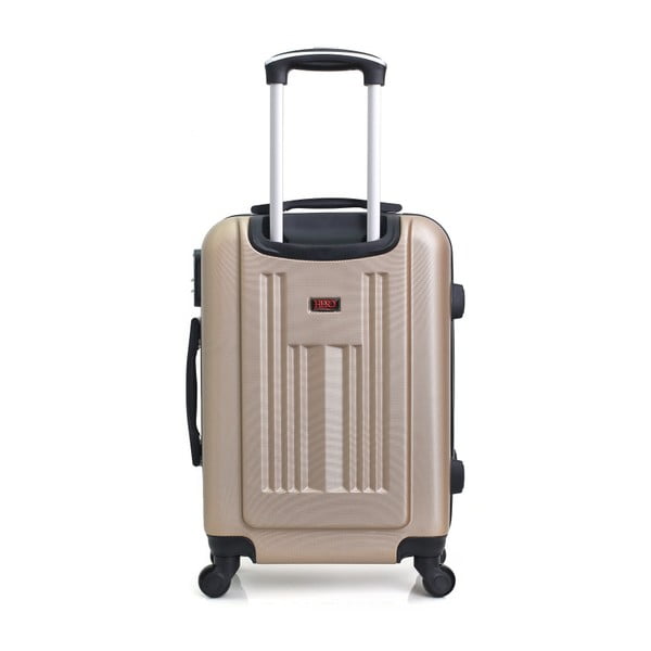 Lipari aranyszínű gurulós bőrönd, 37 l - Hero-image-1