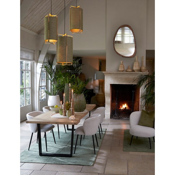 Fali tükör tömörfa kerettel 120x80 cm Sonora – Light & Living-image-2