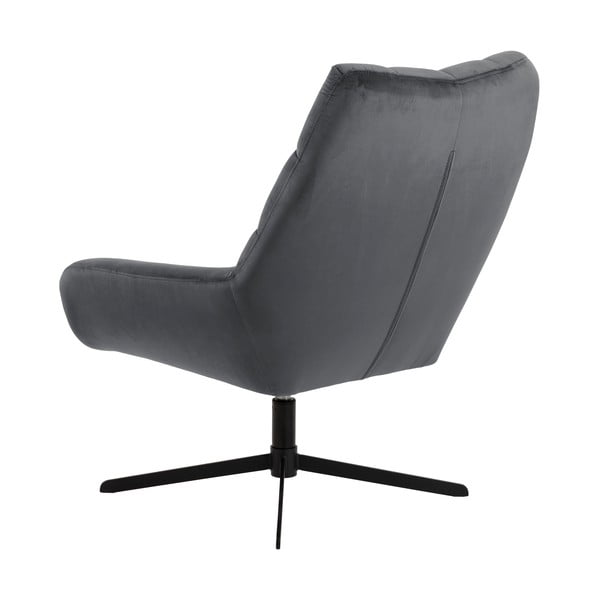 Szürke forgó bársony fotel Paris – Actona-image-3