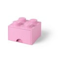 Világos rózsaszín négyszögletes tárolódoboz - LEGO®