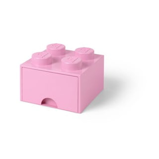 Világos rózsaszín négyszögletes tárolódoboz - LEGO®