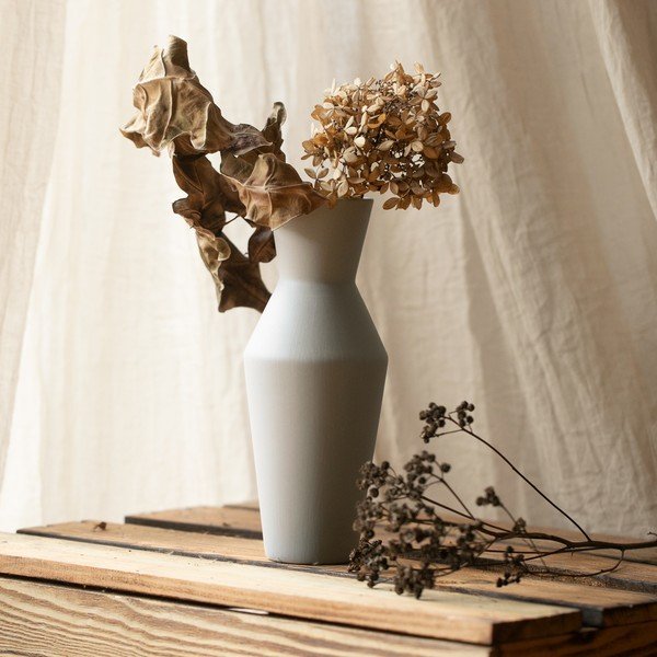Krémszínű kerámia váza (magasság 24 cm) Giara – Restilo-image-1